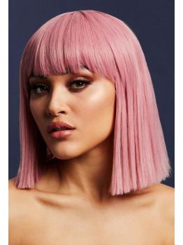 Peruca Fever Lola, Rosa Cinza,