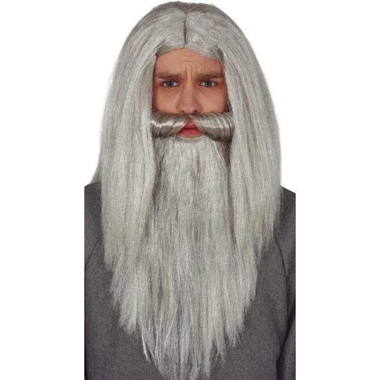 Peruca Gandalf, o Cinzento para adulto Peruca Gandalf, o Cinzento para adulto