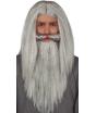 Peruca Gandalf, o Cinzento para adulto