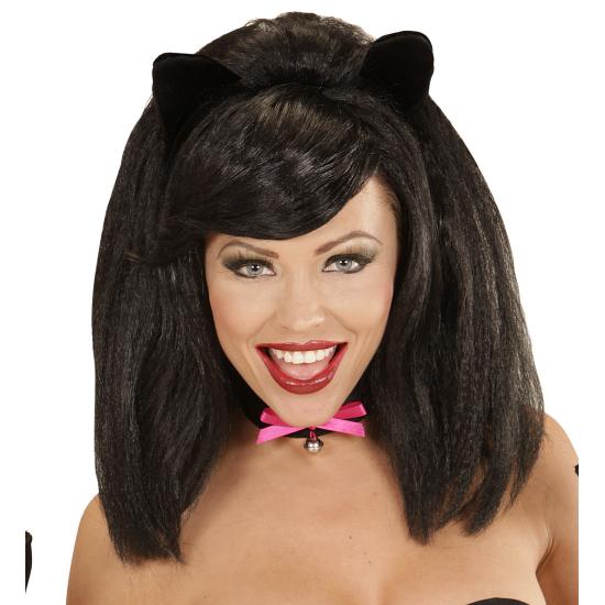 Peruca de gatinho rosa