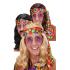 Peruca Hippie Flower Power para fantasias