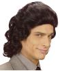 Peruca masculina preta dos anos 70