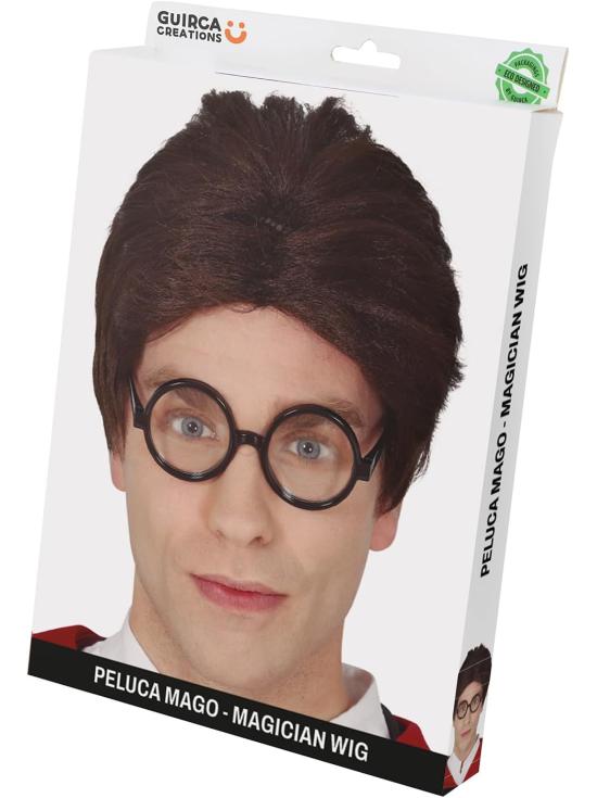 Peluca hombre manga negra
