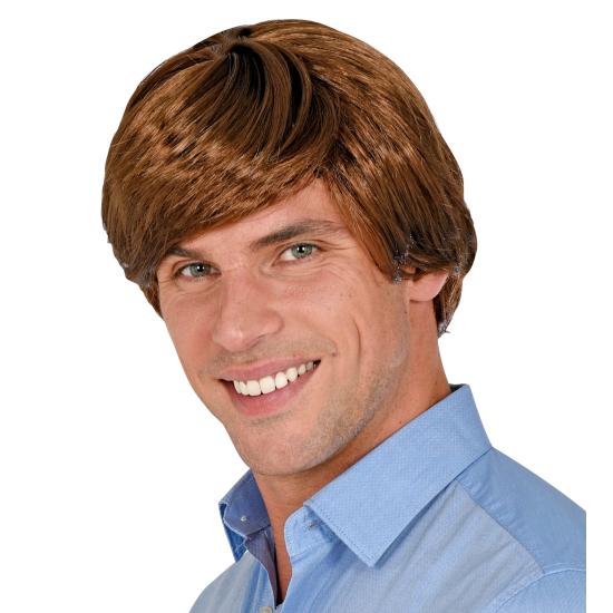 Peruca estilo intelectual retrô masculina – 4 cores disponíveis