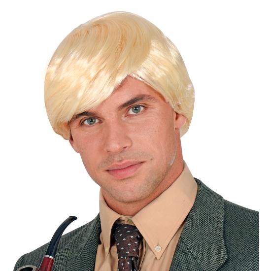 Peruca estilo intelectual retrô masculina – 4 cores disponíveis