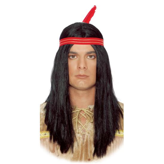 Peruca Indiana com Pena