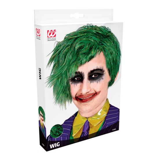 Peruca infantil estilo Coringa verde - acessório para fantasia de Batman Peruca infantil estilo Coringa verde - acessório para fantasia de Batman