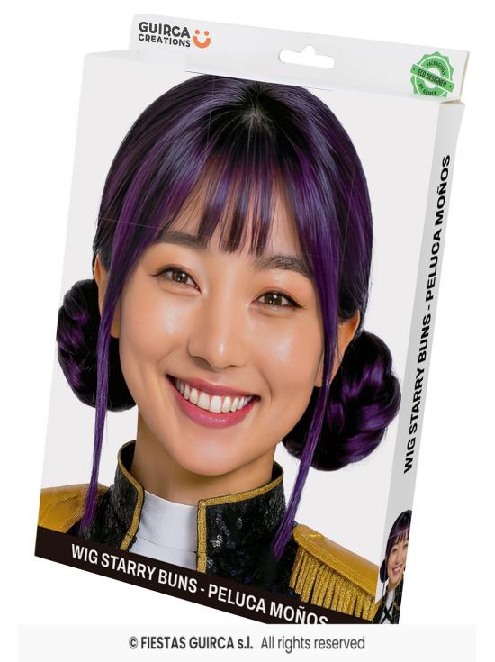 ✨ Peruca K-Pop com Laços Estrelados
