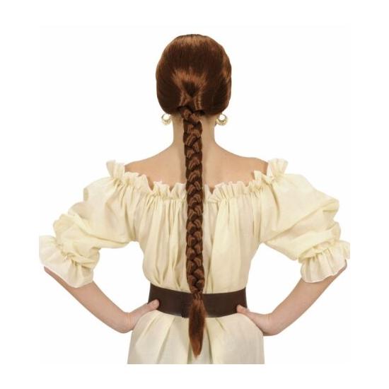 Peruca Medieval Rabo de Cavalo Castanho