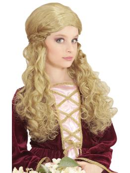 Peruca infantil loira medieval