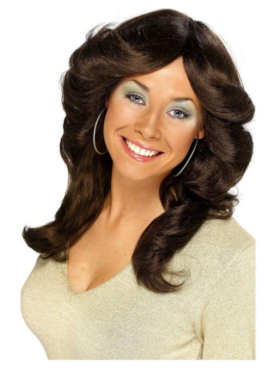 Peruca Juba dos anos 70 em várias cores