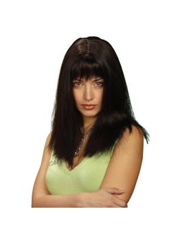 Peruca morena longa diva.