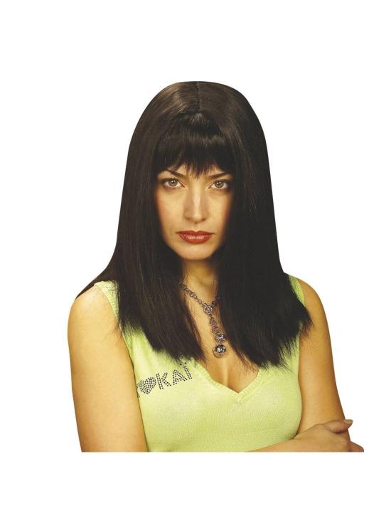 Peruca morena longa diva.