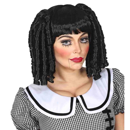Peruca de boneca com tranças Peruca de boneca com tranças
