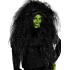 Peruca preta grande com vários personagens
