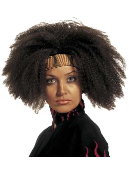 Peruca de fantasia afro havana.