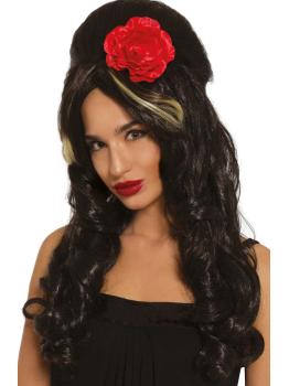 peruca de fantasia da Amy Winehouse