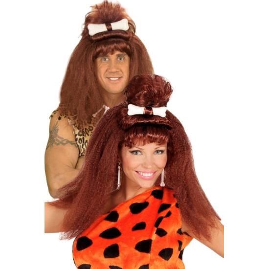Peruca unissex de fantasia de homem das cavernas Peruca unissex de fantasia de homem das cavernas