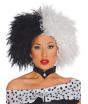 Peruca de fantasia Cruella de Vill 101 Dálmatas