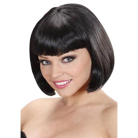 Peruca de fantasia de cabaré preta Peruca de fantasia de cabaré preta