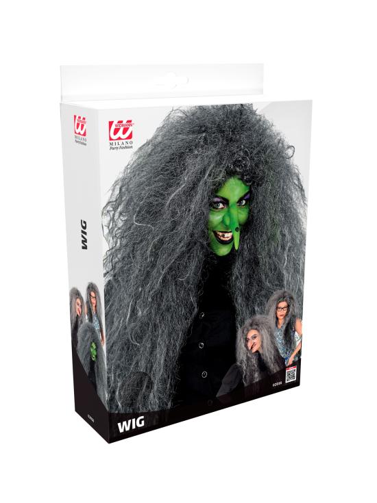 Peruca Gigante Cinza: Transforme seu visual para o Halloween ou Carnaval