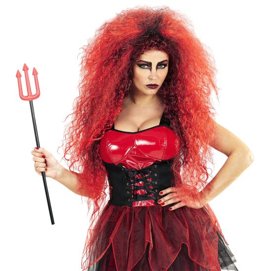 Peruca Red Giant Hairstyle: Volume extremo para um visual infernal