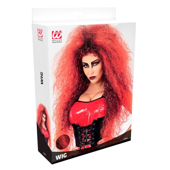 Peruca Red Giant Hairstyle: Volume extremo para um visual infernal