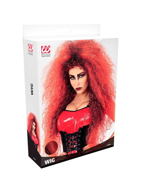 Peruca Red Giant Hairstyle: Volume extremo para um visual infernal