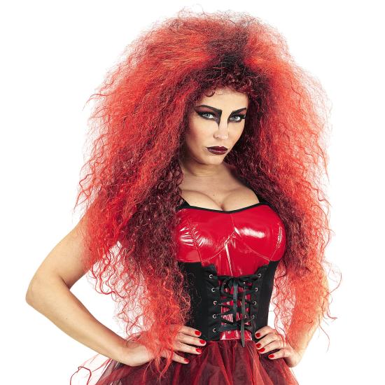 Peruca Red Giant Hairstyle: Volume extremo para um visual infernal