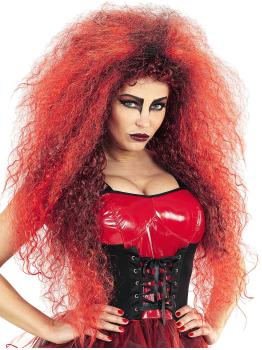 Peruca Red Giant Hairstyle: Volume extremo para um visual infernal