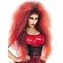 Peruca Red Giant Hairstyle: Volume extremo para um visual infernal