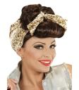 Peruca Pin Up Marrom com Foulard
