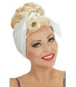 Peruca Pin Up Loira com Foulard