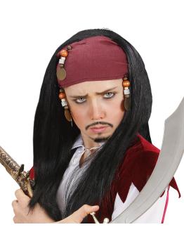 Peruca Jack Pirata Infantil