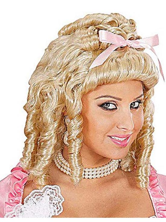 Peruca Corte Princesa com Laço Rosa.