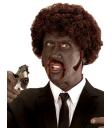 Peruca estilo Pulp Fiction com bigode afro e costeletas...