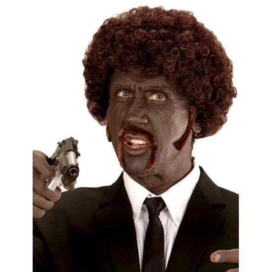Pulp Fiction Peruca Afro Bigodes e Costeletas.. Pulp Fiction Peruca Afro Bigodes e Costeletas..