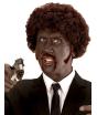 Peruca estilo Pulp Fiction com bigode afro e costeletas...