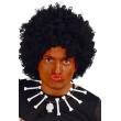 Peluca rizos negra para disfraces