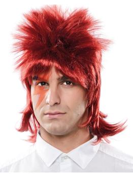 Peruca ruiva do roqueiro David Bowie