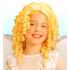 Peruca loira infantil com cachos