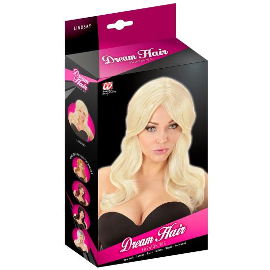 Peluca Rubia Ondulada Premium