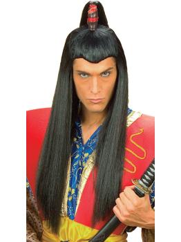 Peluca Samurai Negra larga