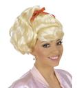 Peruca loira arenosa da Grease.