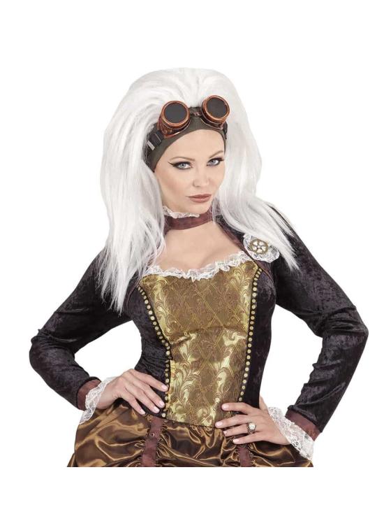 Peruca Steampunk com Óculos