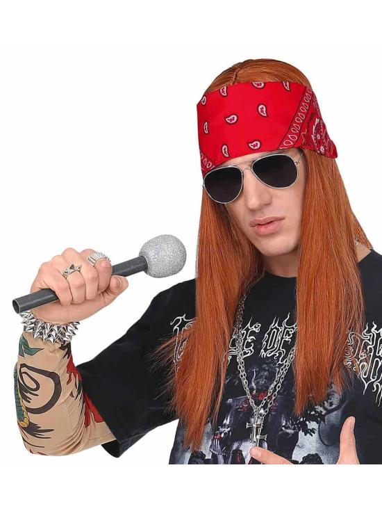 Peruca Super Rock Star com Óculos.