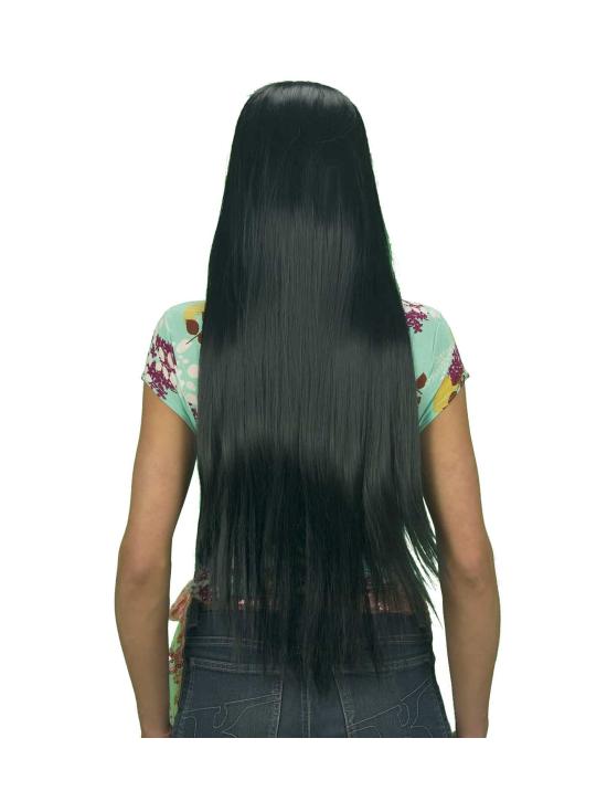 Peruca Preta Super Longa