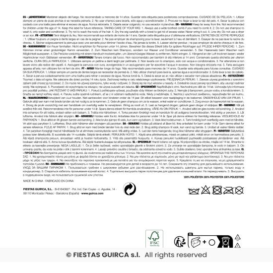 Loiro King fantasia peruca e barba