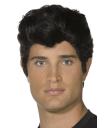 Peruca de Danny Zuko do filme Grease (castanha)
