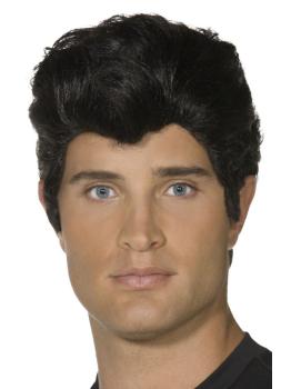 Peruca de Danny Zuko do filme Grease (castanha)